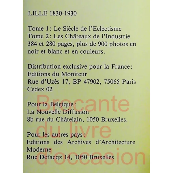 Le Siecle De L'Eclectisme - Lille 1830-1930-01