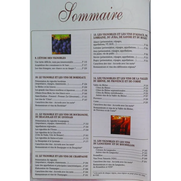 Le vin et les vins au restaurant