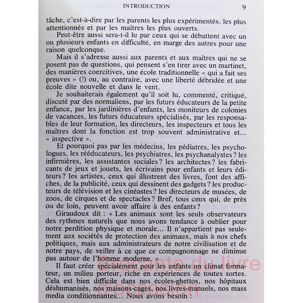 L’enfant et l’animal dans l’éducation