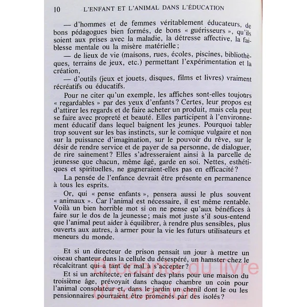 L’enfant et l’animal dans l’éducation