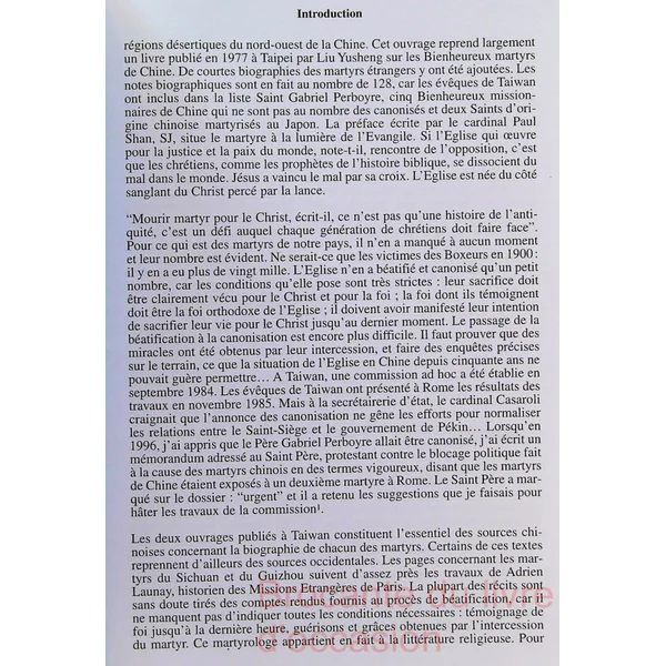 Les 120 martyrs de Chine canonisés le 1er octobre 2000-