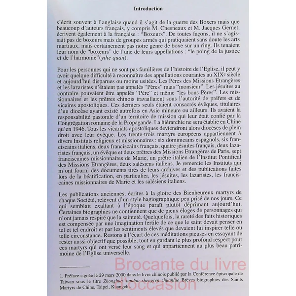 Les 120 martyrs de Chine canonisés le 1er octobre 2000-