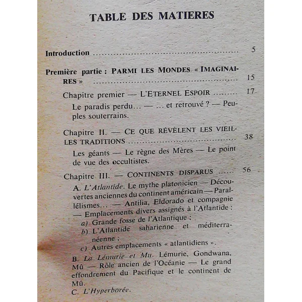 Les civilisations inconnues