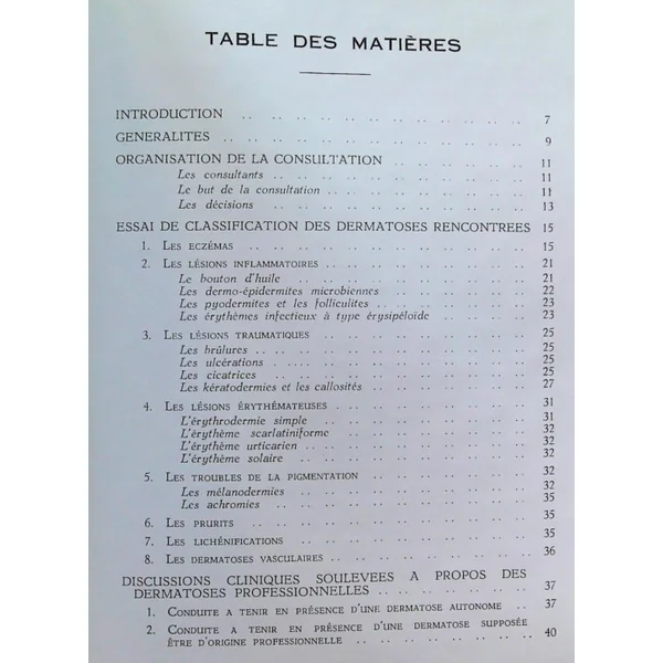 Les dermatoses professionnelles dans l'Xindustrie des métaux