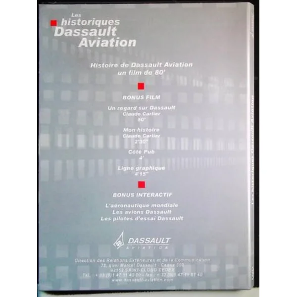 Les historiques dassault aviation,DVD
