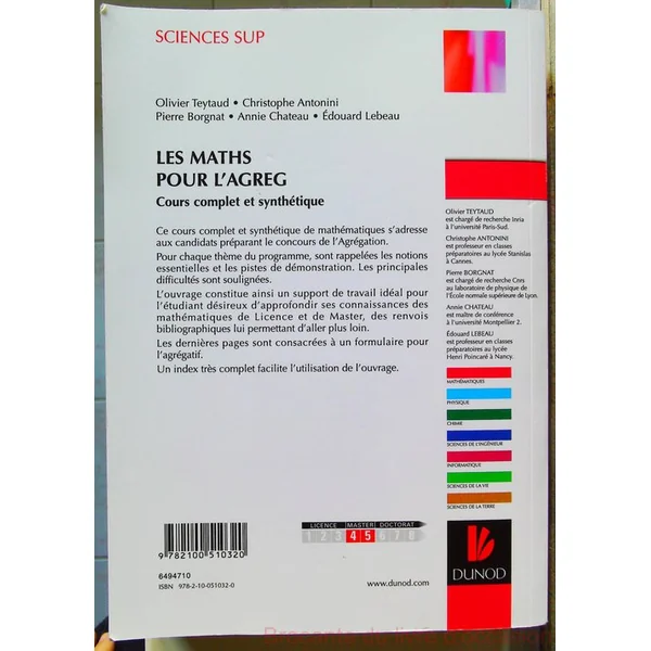 Les maths pour l'agreg