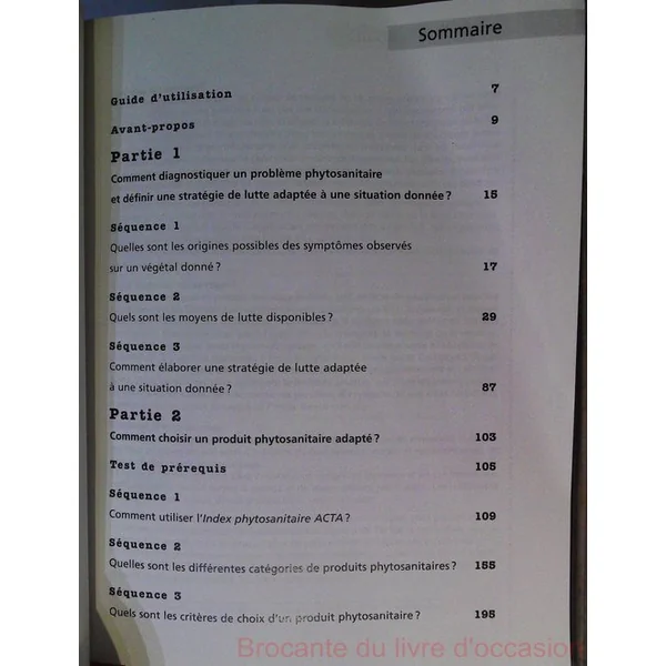 Les produits phytosanitaires