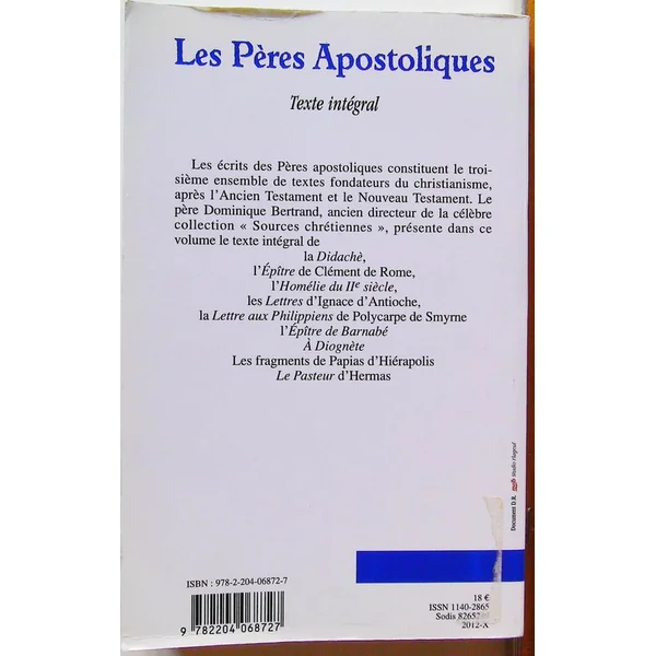 Les Pères Apostoliques - Texte intégral-