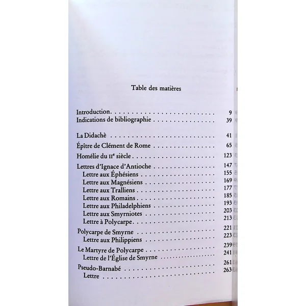 Les Pères Apostoliques - Texte intégral-