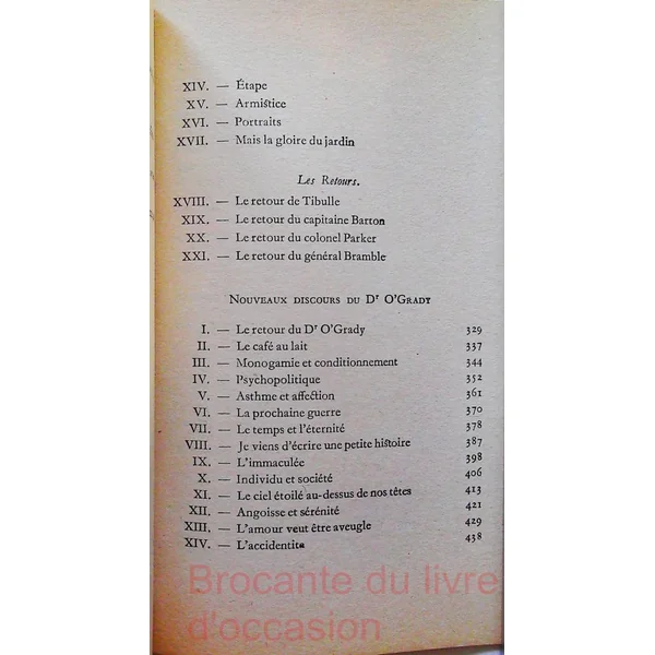 Les silences du colonel bramble. les discours et nouveaux discours du dr o'grady.