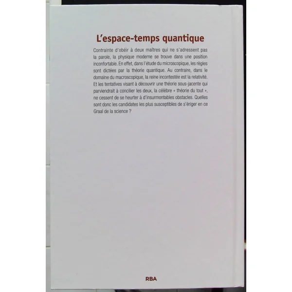 L'espace-temps quantique