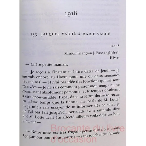 Lettres de guerre (1914-1918)