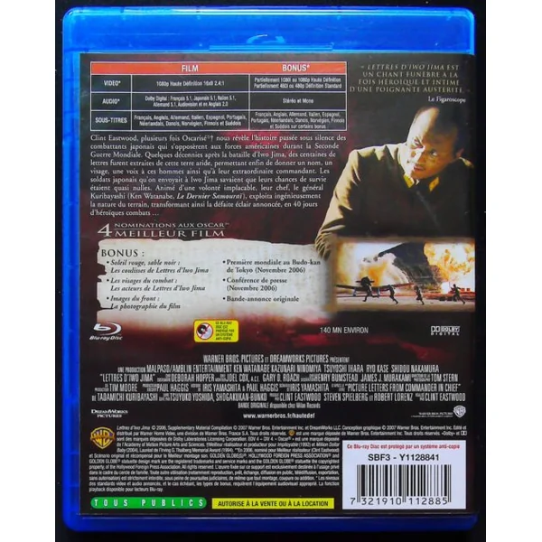 Lettres d'Iwo Jima [Blu-Ray