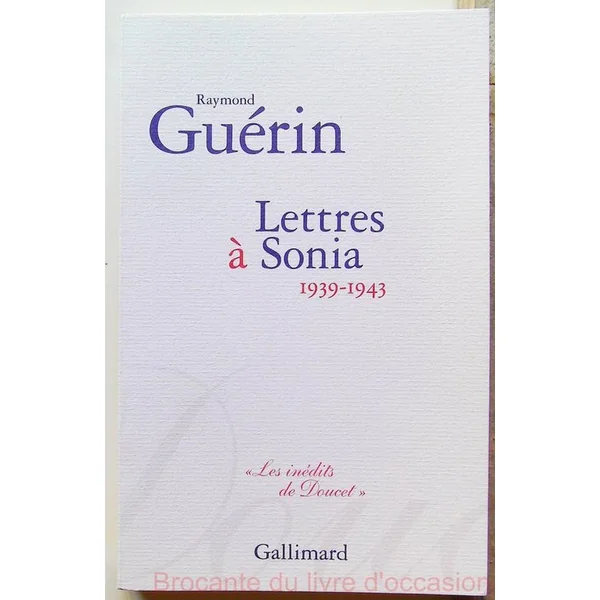 Lettres à Sonia (1939-1943)