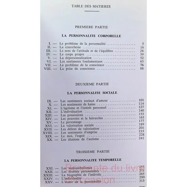 L'evolution psychologique de la personnalité