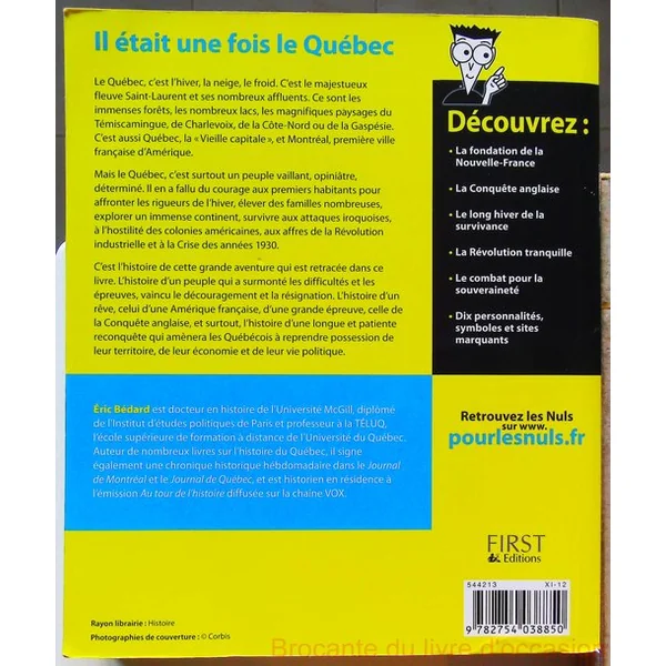L'Histoire du Québec pour les Nuls