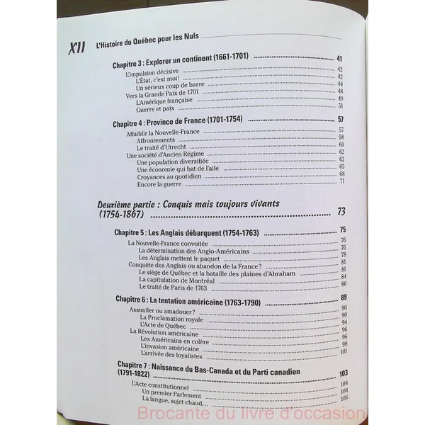 L'Histoire du Québec pour les Nuls