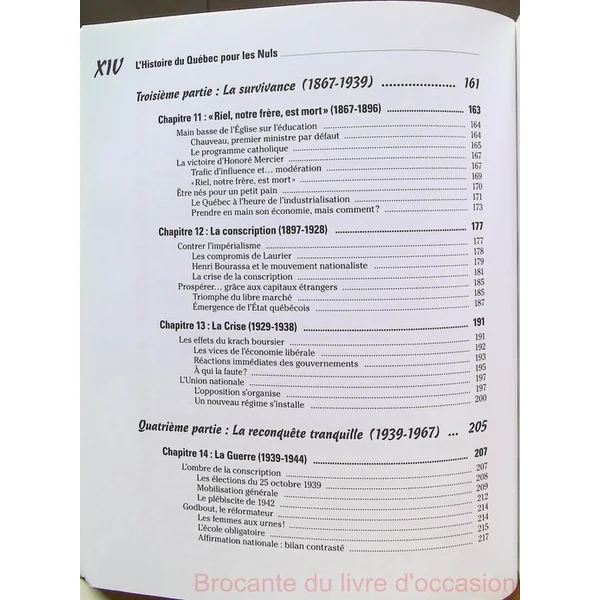 L'Histoire du Québec pour les Nuls