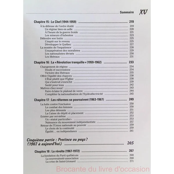 L'Histoire du Québec pour les Nuls