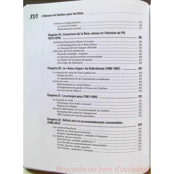 L'Histoire du Québec pour les Nuls