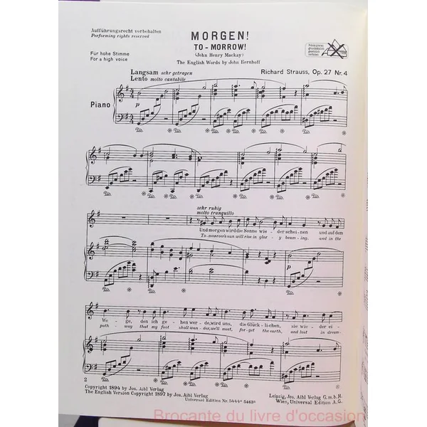 Lieder Album Vol. 1- Richard Strauss Partition