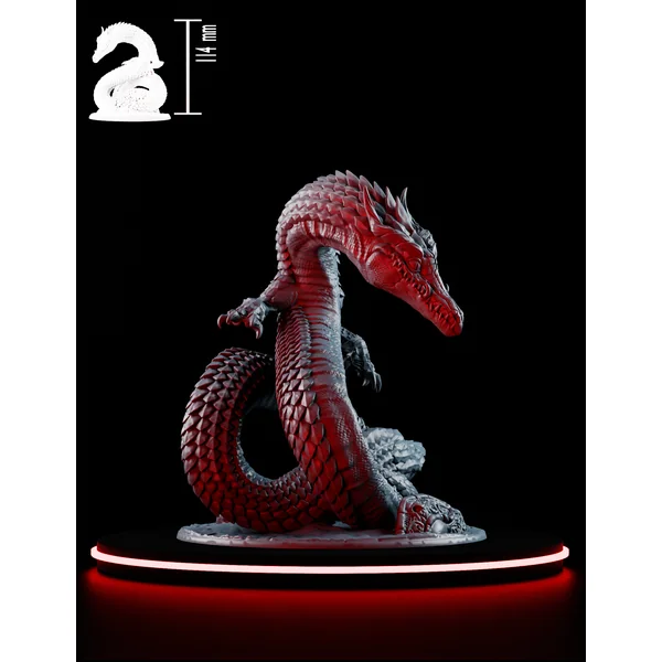 Linnorm de Feu - Dragon Serpentin