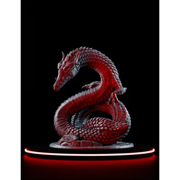 Linnorm de Feu - Dragon Serpentin