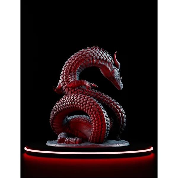 Linnorm de Feu - Dragon Serpentin