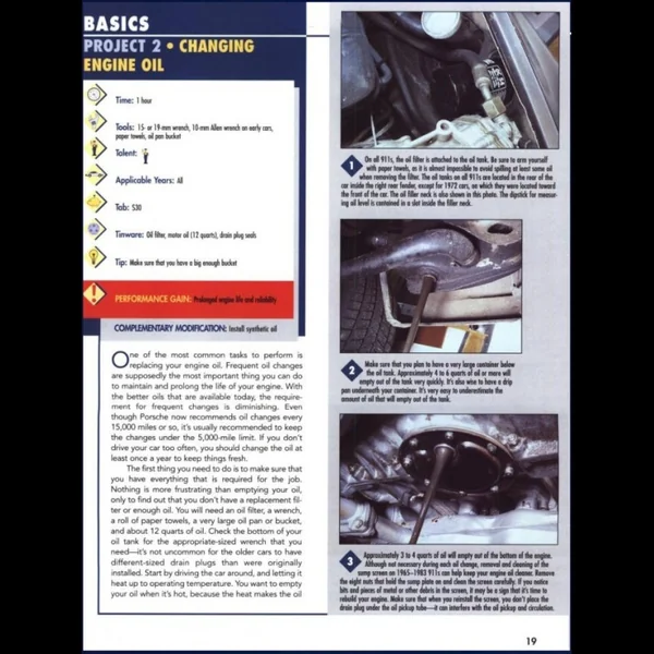 Livre 101 Projects for Your Porsche 911 - 1964-1989