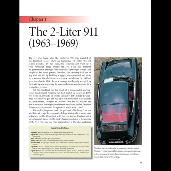 Livre Original Porsche 911 - 1964-1998