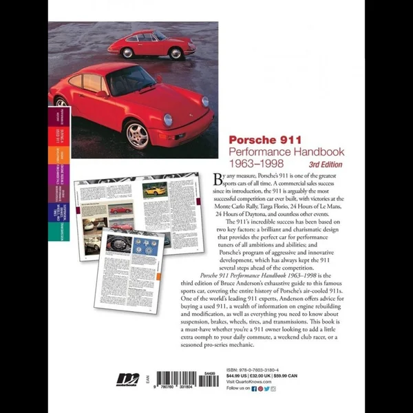 Livre Porsche 911 Performance Handbook - 1963-1998