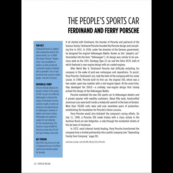 Livre Speed Read - Porsche 911