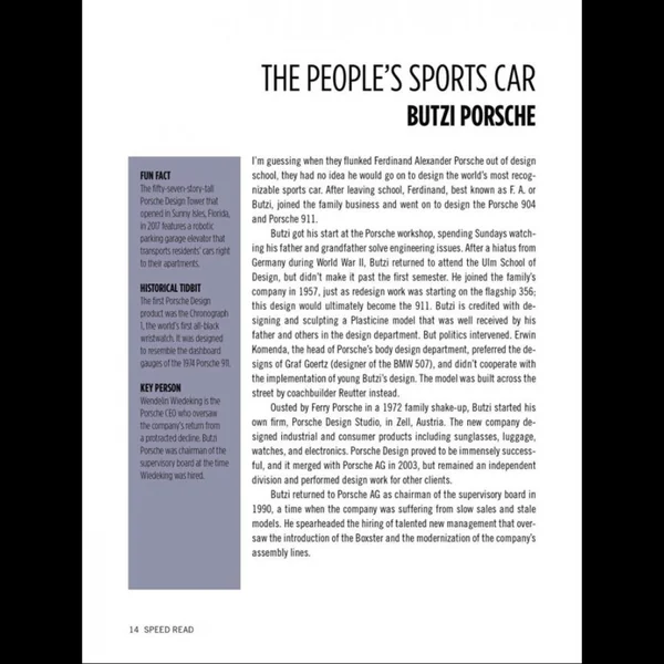 Livre Speed Read - Porsche 911