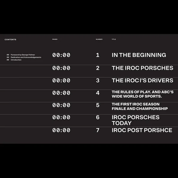 Livre The IROC Porsches - Matt Stone