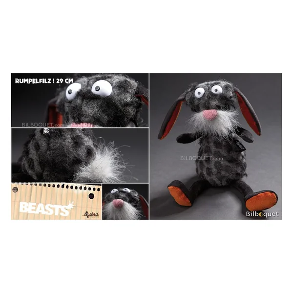 Lièvre Rumpelfilz - Peluche déjantée 29cm