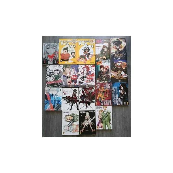 Lot de 18 mangas divers