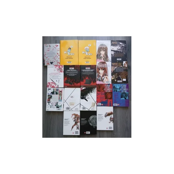 Lot de 18 mangas divers