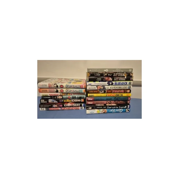 Lot de 18 mangas shonen