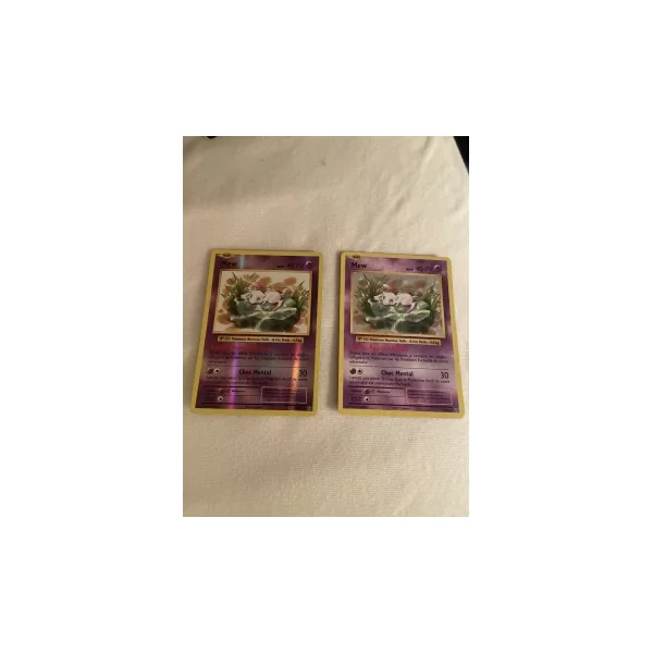 Lot de 2 mew carte pokemon