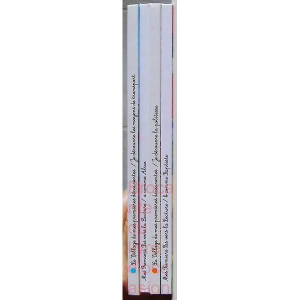 Lot de 4 livres pour apprentissage de la lecture-titres en description