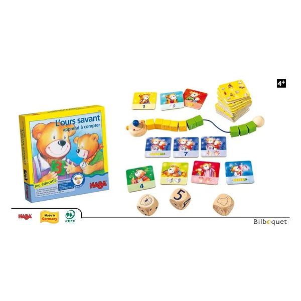 L'ours savant apprend à compter - Jeu éducatif