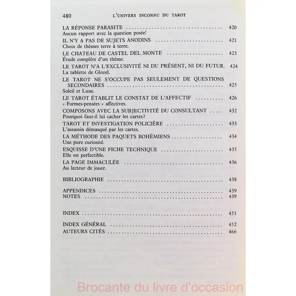 L'univers inconnu du tarot