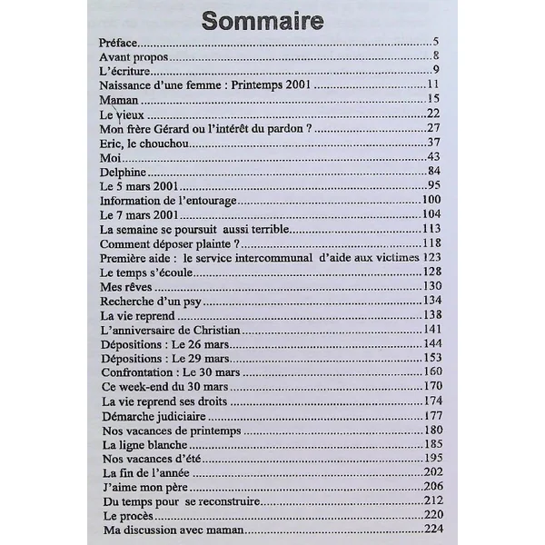 Ma victoire sur l'inceste