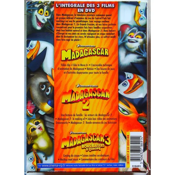 Madagascar Trilogie 3DVD
