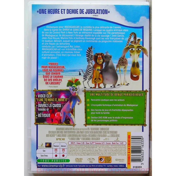 Madagascar Trilogie 3DVD