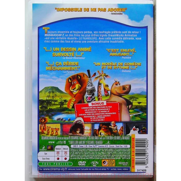 Madagascar Trilogie 3DVD