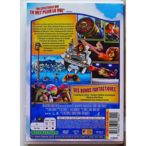 Madagascar Trilogie 3DVD