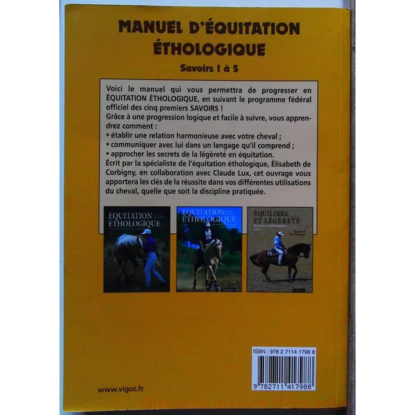 Manuel d'équitation éthologique - Savoirs 1, 2, 3, 4, 5