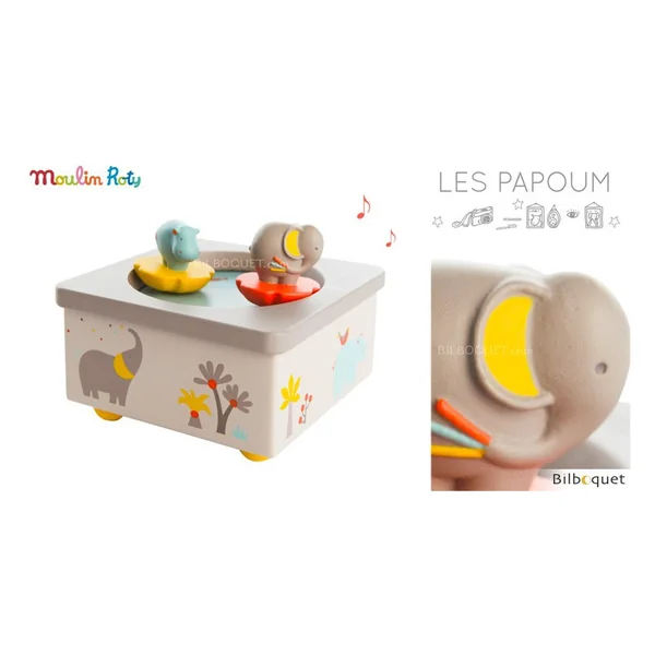Manège musical magnétique - Les Papoum
