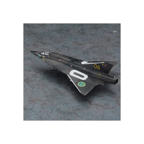 Maquette d'avion en plastique J35F Draken E48 1:72